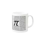 mathematics designの円周率320桁デザイン Mug :right side of the handle