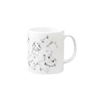 カエルがモチーフの世界にひとつだけのオリジナルデザイングッズのHAPPYカエル Mug :right side of the handle