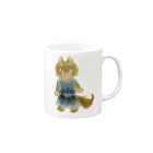 ノアオオカミのオオカミのウルフル Mug :right side of the handle