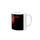 脱兎ナトのSKULL赤2 Mug :right side of the handle