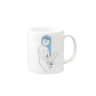 ハネギ　リツコのしろめ女子#０４ Mug :right side of the handle