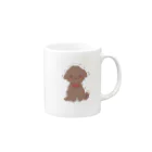 ぷーどるはうすのトイプードルレッドくん Mug :right side of the handle