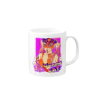 覆面MANIA＆CMLLの群馬キャット x Uno Dinero Mug :right side of the handle