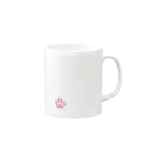 ぽん(おいぬ)🐶の肉球とハート陸くん Mug :right side of the handle