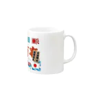 JIN_STYLEの針貝商事グッズ Mug :right side of the handle