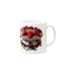 LightHouseのストロベリーパンケーキ Mug :right side of the handle