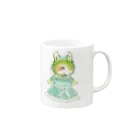 ノアオオカミのオオカミのウルフル Mug :right side of the handle