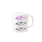 SHACHIのウーパールーパー（コラージュ） Mug :right side of the handle