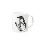 しゃけのぼえぼえフンボルトペンギン君 Mug :right side of the handle
