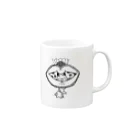 PRCの水玉オカメ Mug :right side of the handle