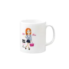 MOTCOM Winkel+の「オフィス女子」Officegirls Mug :right side of the handle