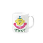 ヘロシナキャメラ売り場のハッピーベル Mug :right side of the handle