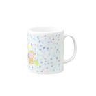 ココロ企画のこぶたとカエルさんと雨 Mug :right side of the handle