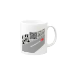 川上牧場のプロペラさんQRコードステッカーTシャツ Mug :right side of the handle