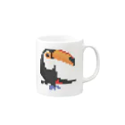 ほわいとわいとのオニオオハシ Mug :right side of the handle