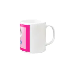 🤍一ノ瀬 彩 🐇⸒⸒ suzuri支店🤍の一ノ瀬彩ちびｷｬﾗ:LOGO付【ﾆｺｲｽﾞﾑ様Design】 Mug :right side of the handle