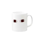 もこもこのじっ Mug :right side of the handle