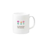 ごろごろにゃんすけのHappy Wedding (オット専用) Mug :right side of the handle