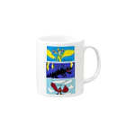 jeannettejeannetteのMonsters怪獣 Mug :right side of the handle