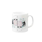 ヒャナヒュ-のナマケモノとマシュマロココア Mug :right side of the handle