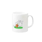 liluneco_shopのりるねこ　ラグビー Mug :right side of the handle