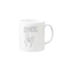 むむむのろっく Mug :right side of the handle