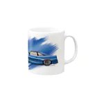 Frydayの車のマグ（マリンブルー） Mug :right side of the handle