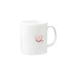 HOLIC のハートと花 Mug :right side of the handle