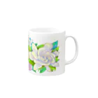 KifuyuのFlower cat Mug :right side of the handle