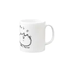 たらふく.cooのわんちゃんねこちゃん Mug :right side of the handle