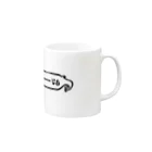Rook'sVisionのくーーーじら(ゆるめ)[黒] Mug :right side of the handle
