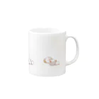 てnこSHOPの寝る。（文字なし） Mug :right side of the handle