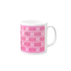 ❀花狐庵❀-HanaKoAn-の「花籠」Series * LittleButterfly pink Mug :right side of the handle