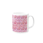 ❀花狐庵❀-HanaKoAn-の「百歳」Series * RoseFox pink Mug :right side of the handle