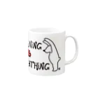 ENOUGH TRAININGのガォー！black Mug :right side of the handle