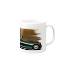 Frydayの車のマグ（モスグリーン） Mug :right side of the handle