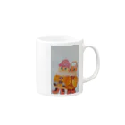 あしゃ姫のCute Cats Mug :right side of the handle