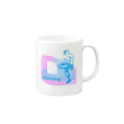 たまごのdancing Mug :right side of the handle