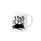 にこねこ【保護猫の保育園】のうに相談役名言マグ Mug :right side of the handle