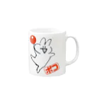 ポコどりラジオ物販コーナーのポコどり Mug :right side of the handle