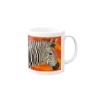 Yoshimi art works のZebra Mug :right side of the handle