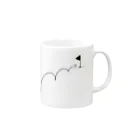 イラスト MONYAAT のホールインワン　ゴルフTシャツ Mug :right side of the handle