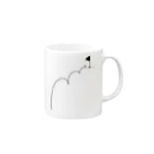 イラスト MONYAAT のバックプリント カップイン ゴルフTシャツ Mug :right side of the handle