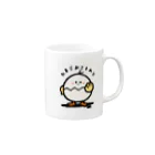 いもむし_イラストレーターのたまご、おことわり(アレルギーさん用) Mug :right side of the handle