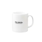 My pace。のMy pace。 Mug :right side of the handle