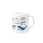 まぁの海の生き物屋さんのsea friends Mug :right side of the handle