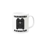 Ａ’ｚｗｏｒｋＳのハコクマ（黒） Mug :right side of the handle