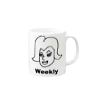 よかとロックのweekly magazine Mug :right side of the handle