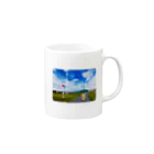 N's Creationの旅するネコ 田舎 Mug :right side of the handle