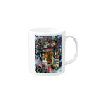 月が輝くこんな夜にの如月書店 Mug :right side of the handle